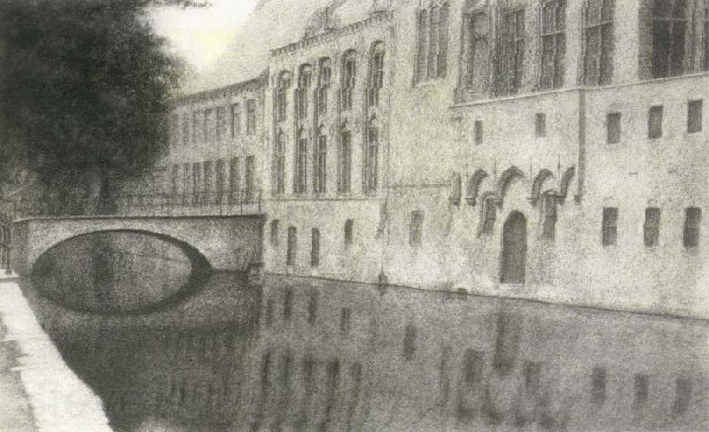 Fernand Khnopff Memory of Flanders A Canal